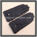 shijiazhuang mens high quality leather glove with agraffe